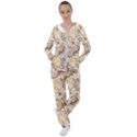 Clock Butterfly Pattern Women s Tracksuit View1