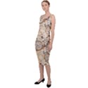 Clock Butterfly Pattern Sleeveless Pencil Dress View2