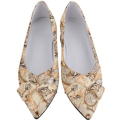 Clock Butterfly Pattern Women s Bow Heels