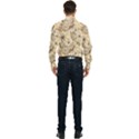 Clock Butterfly Pattern Men s Long Sleeve Pocket Shirt  View2