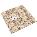 Clock Butterfly Pattern Wooden Puzzle Square View3