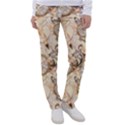 Clock Butterfly Pattern Women s Casual Pants View1