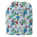 Blue Floral Stripes Drawstring Pouch (3XL) View2