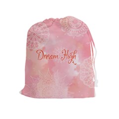 Dream High Drawstring Pouch (xl) by designsbymallika