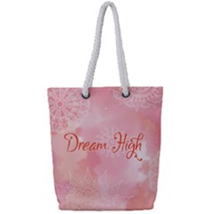 Dream High Full Print Rope Handle Tote (small) by designsbymallika