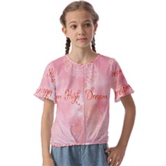 Dream High Kids  Cuff Sleeve Scrunch Bottom Tee