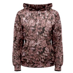 Red Leaves Photo Pattern Women s Pullover Hoodie by dflcprintsclothing