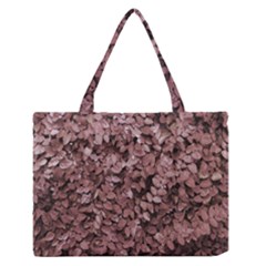 Red Leaves Photo Pattern Zipper Medium Tote Bag by dflcprintsclothing