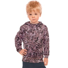 Red Leaves Photo Pattern Kids  Hooded Pullover by dflcprintsclothing