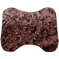 Red Leaves Photo Pattern Head Support Cushion by dflcprintsclothing