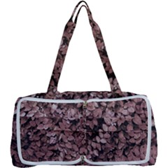 Red Leaves Photo Pattern Multi Function Bag