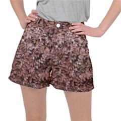 Red Leaves Photo Pattern Ripstop Shorts by dflcprintsclothing