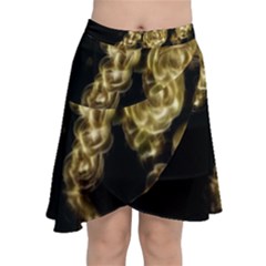 Bud Gilt  Chiffon Wrap Front Skirt by MRNStudios