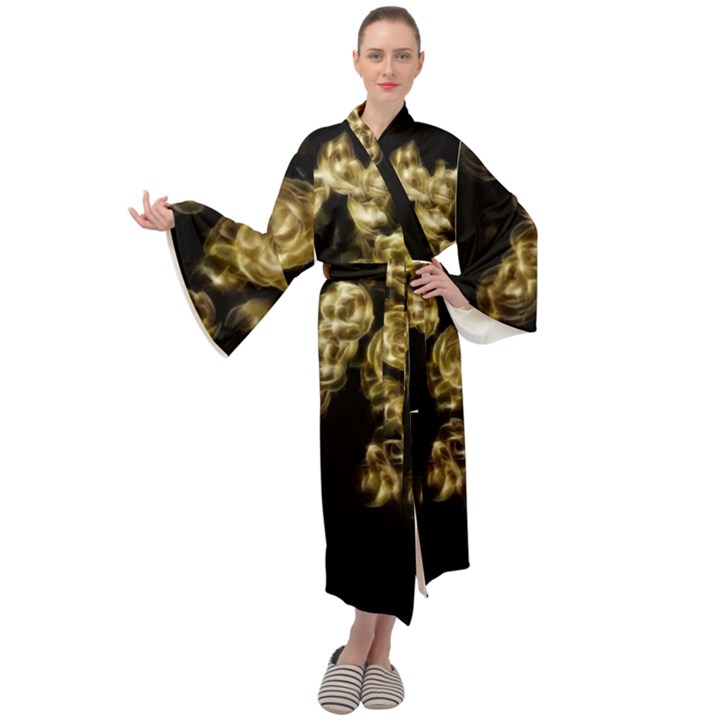 Bud Gilt  Maxi Velour Kimono