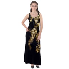 Bud Gilt  Sleeveless Velour Maxi Dress by MRNStudios