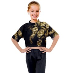 Bud Gilt  Kids Mock Neck Tee