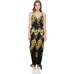 Bud Gilt  Sleeveless Tie Ankle Jumpsuit by MRNStudios