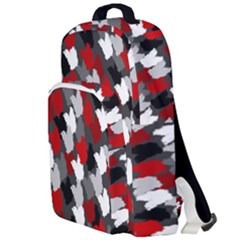 Abstract Paint Splashes, Mixed Colors, Black, Red, White Double Compartment Backpack by Casemiro