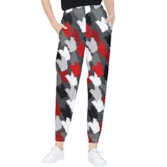 Abstract Paint Splashes, Mixed Colors, Black, Red, White Tapered Pants by Casemiro