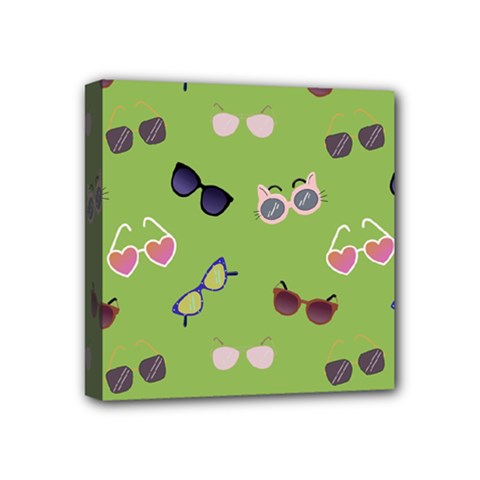 Sunglasses Funny Mini Canvas 4  X 4  (stretched) by SychEva