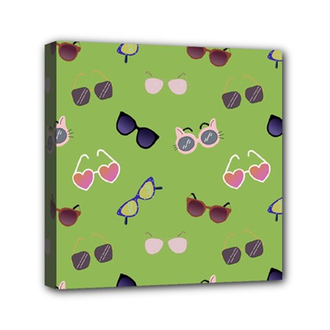 Sunglasses Funny Mini Canvas 6  X 6  (stretched) by SychEva