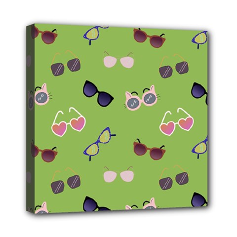 Sunglasses Funny Mini Canvas 8  X 8  (stretched) by SychEva