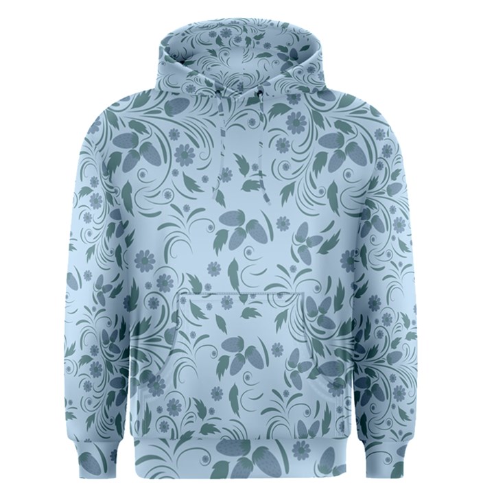 Folk floral art print  Flowers abstract art  poster  Men s Core Hoodie