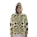 Folk flowers art pattern Floral abstract surface design  Seamless pattern Women s Hooded Windbreaker View1