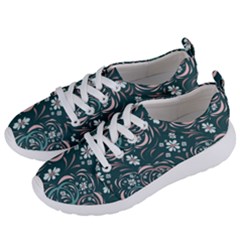 Folk Flowers Art Pattern Floral Abstract Surface Design  Seamless Pattern Women s Lightweight Sports Shoes by Eskimos