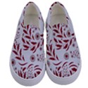 Folk flowers art pattern Floral abstract surface design  Seamless pattern Kids  Canvas Slip Ons View1