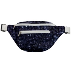 Geometric Dark Blue Abstract Print Pattern Fanny Pack by dflcprintsclothing