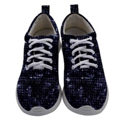 Geometric Dark Blue Abstract Print Pattern Athletic Shoes by dflcprintsclothing