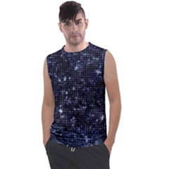 Geometric Dark Blue Abstract Print Pattern Men s Regular Tank Top by dflcprintsclothing