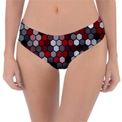 Hexagonal Blocks Pattern, Mixed Colors Reversible Classic Bikini Bottoms by Casemiro