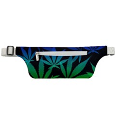 Weed Rainbow, Ganja Leafs Pattern In Colors, 420 Marihujana Theme Active Waist Bag by Casemiro