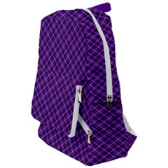 Purple, Black And Yellow Color Plaid, Retro Tartan Pattern Travelers  Backpack by Casemiro