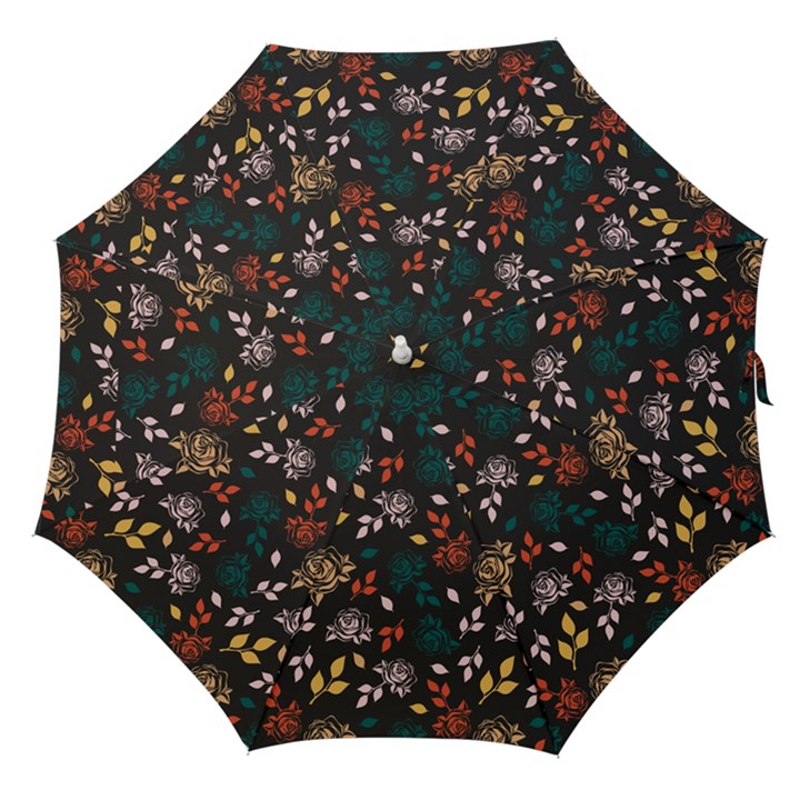 Rose Floral Straight Umbrellas