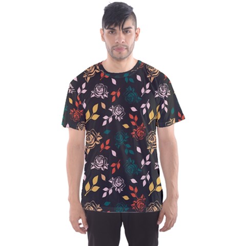 Rose Floral Men s Sport Mesh Tee by tmsartbazaar