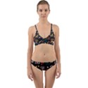 Rose Floral Wrap Around Bikini Set View1