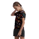 Rose Floral Kids  Frill Chiffon Blouse View2