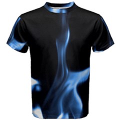 Blue Fire Men s Cotton Tee by ImageReunion