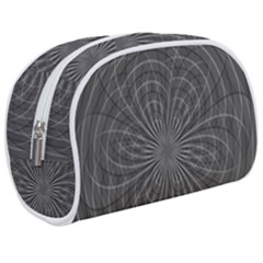 Abstract Spirals, Spiral Abstraction, Gray Color, Graphite Make Up Case (medium) by Casemiro