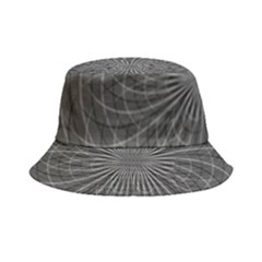 Abstract Spirals, Spiral Abstraction, Gray Color, Graphite Bucket Hat by Casemiro