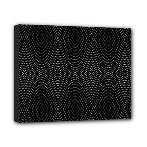 Black And White Kinetic Design Pattern Canvas 10  X 8  (stretched)