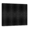 Black And White Kinetic Design Pattern Canvas 24  x 20  (Stretched) View1