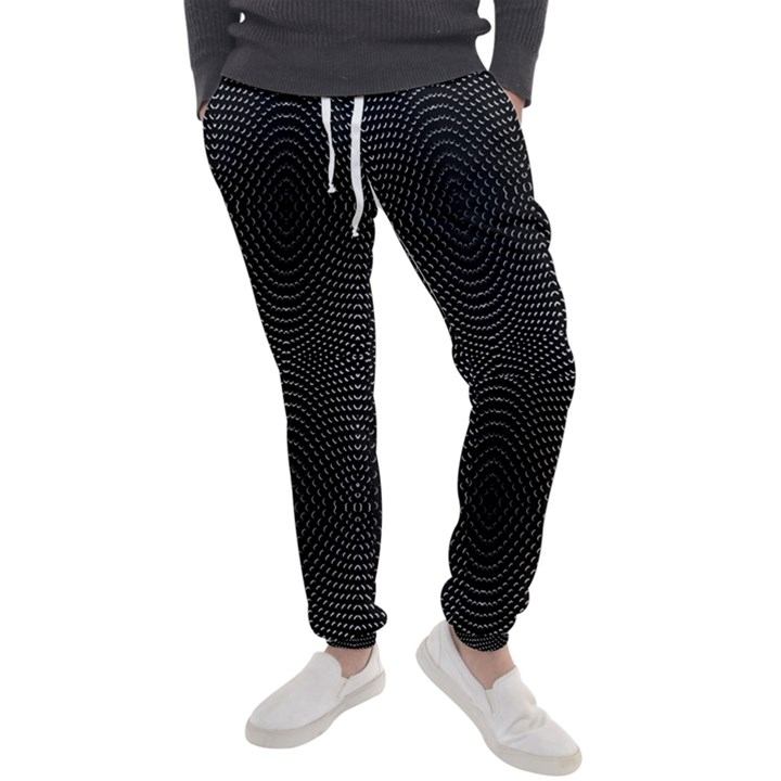 Black And White Kinetic Design Pattern Men s Jogger Sweatpants