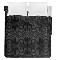 Black And White Kinetic Design Pattern Duvet Cover Double Side (queen Size) by dflcprintsclothing