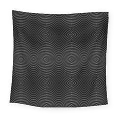 Black And White Kinetic Design Pattern Square Tapestry (large) by dflcprintsclothing