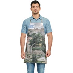 Roman Agora, Athens, Greece Kitchen Apron by dflcprintsclothing