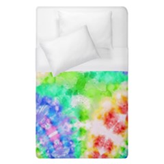 Tie Die Look Rainbow Pattern Duvet Cover (single Size) by myblueskye777